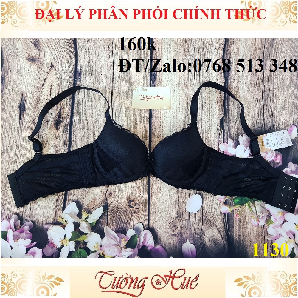 Áo lót nữ Lovely 1130 áo ngực ren nâng lưng bảng to 4 nức cài.