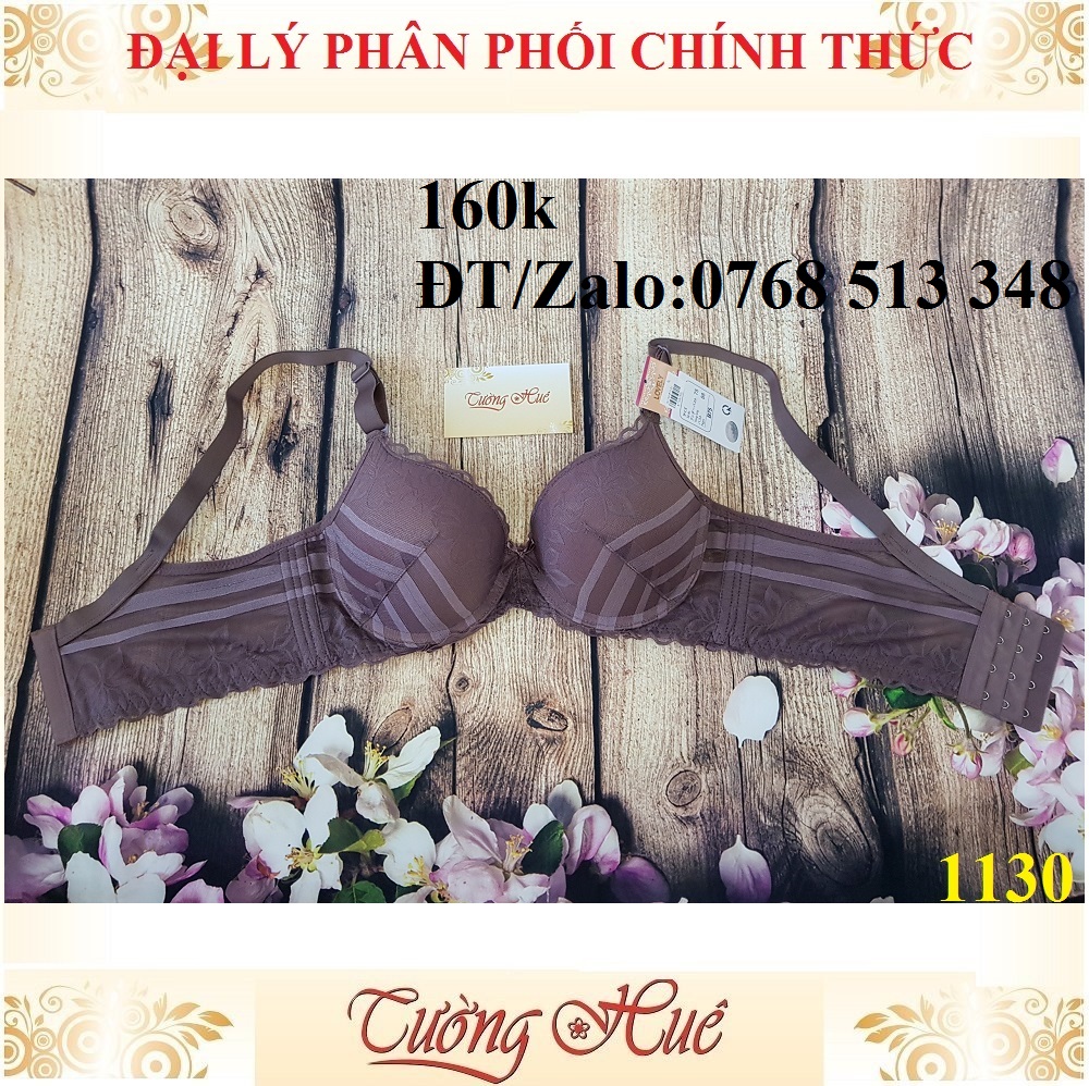 Áo lót nữ Lovely 1130 áo ngực ren nâng lưng bảng to 4 nức cài.