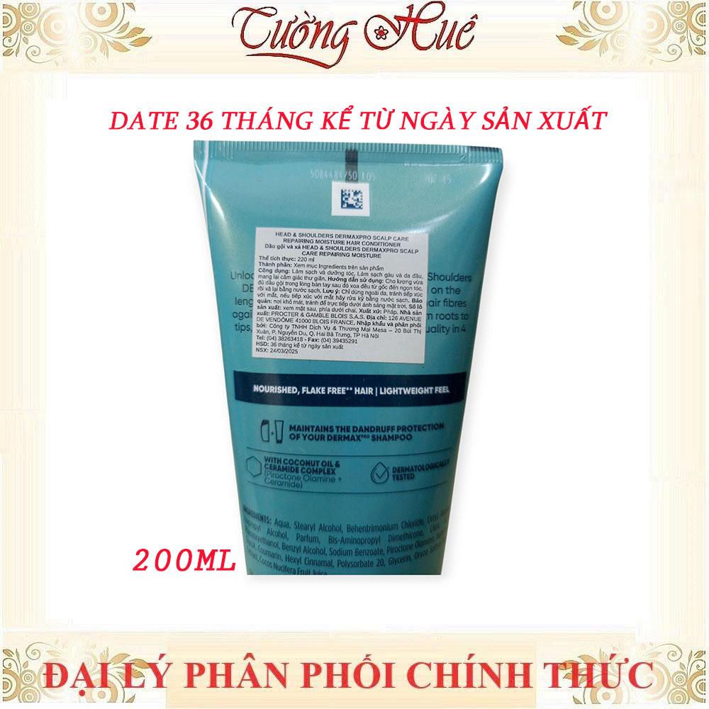 Dầu Xả Head & Shoulders Dermax Pro Scalp Care 220ml