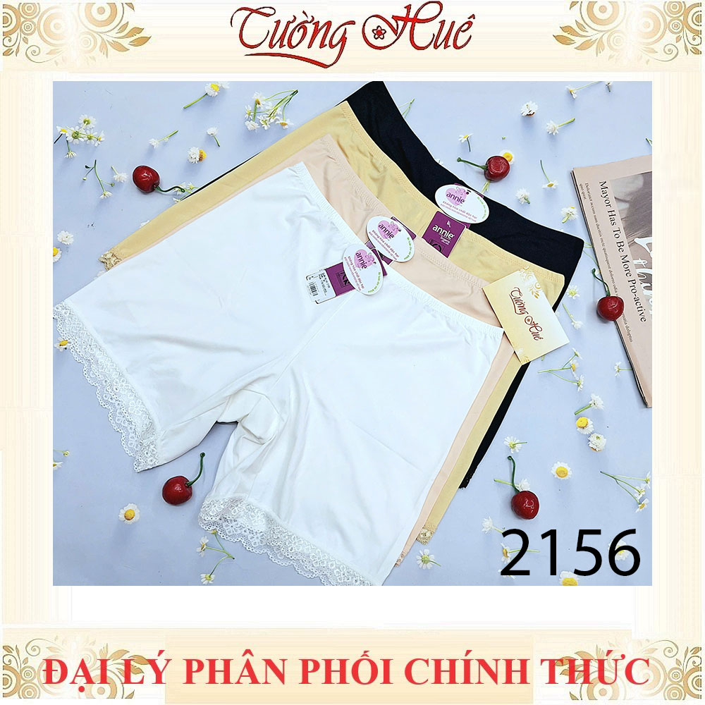 Quần đùi mặc váy annie 2156 su lạnh ống chân phối ren.