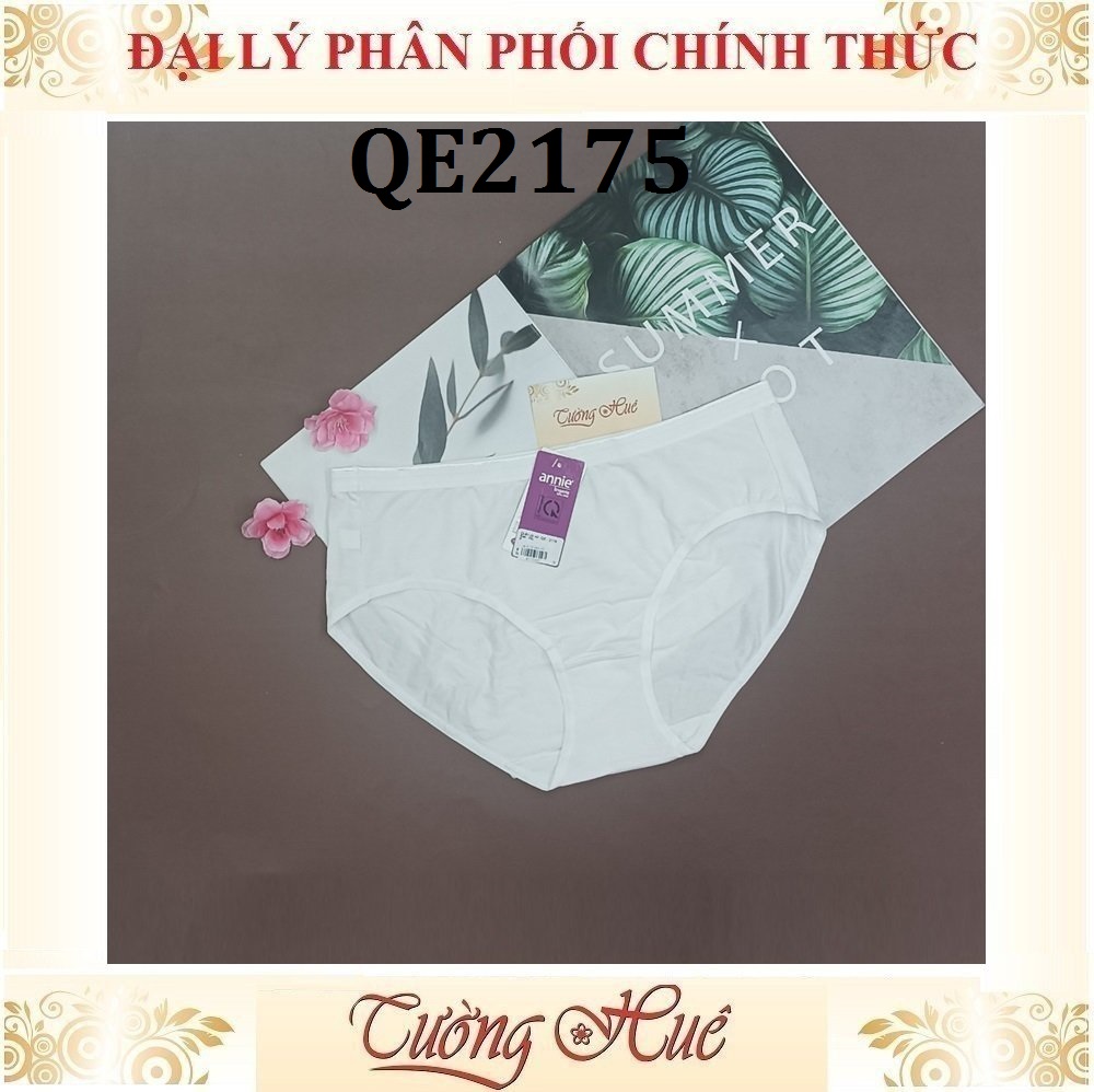 Quần lót nữ Annie QE2175 Trơn Cotton Lưng Vừa.