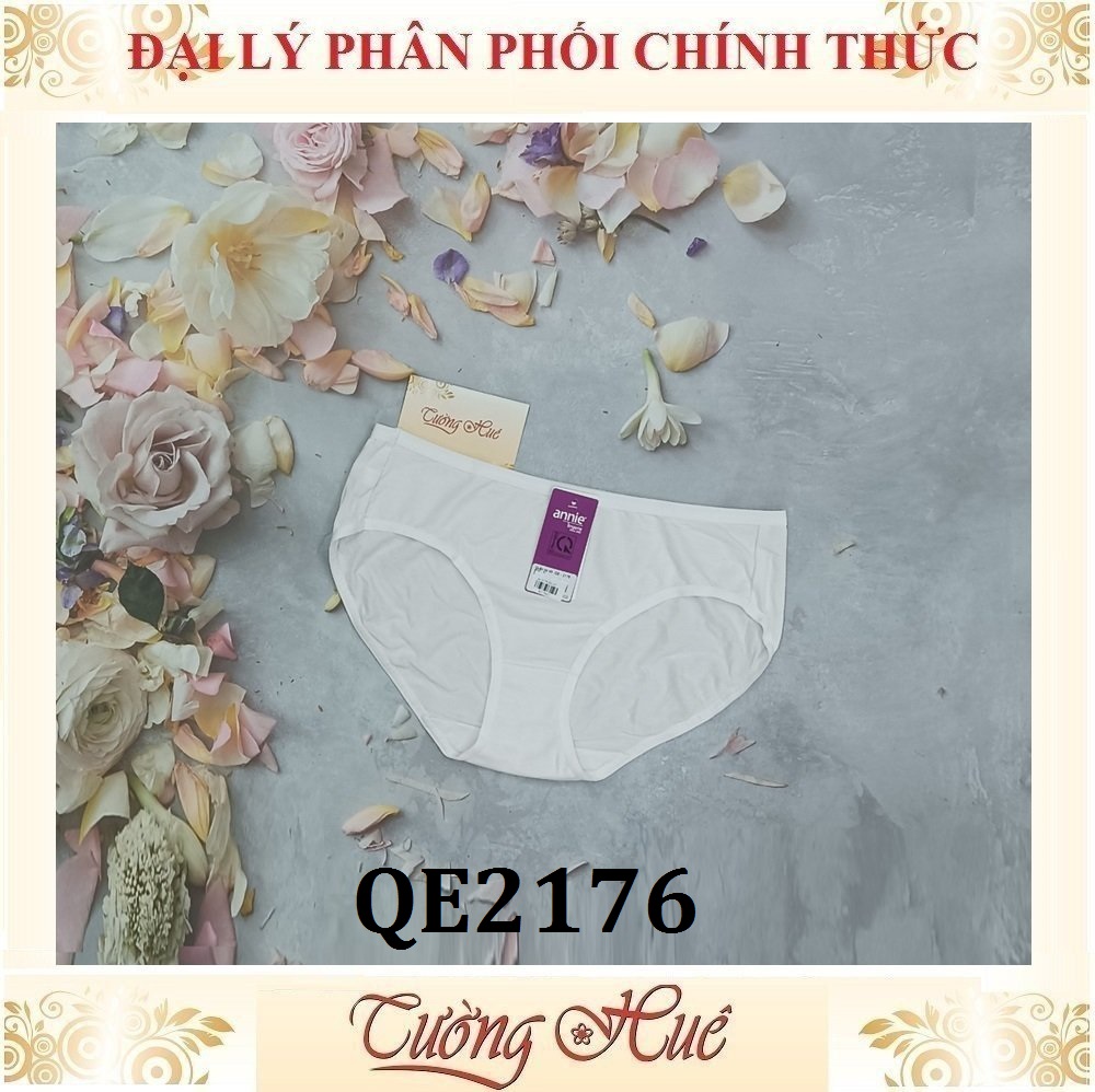 Quần lót nữ Annie QE2176 Trơn Cotton Lưng Vừa.