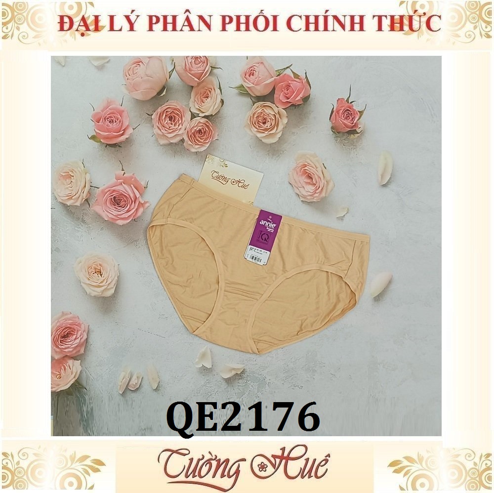 Quần lót nữ Annie QE2176 Trơn Cotton Lưng Vừa.