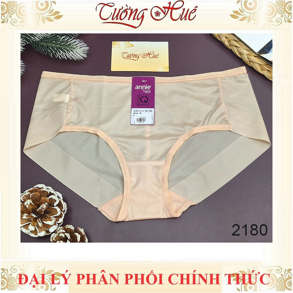 Quần Lót Nữ Thun Lạnh annie QE 2180 Cạp Vừa Viền Mông Không Đường May Đáy Nhỏ Thoáng Mát