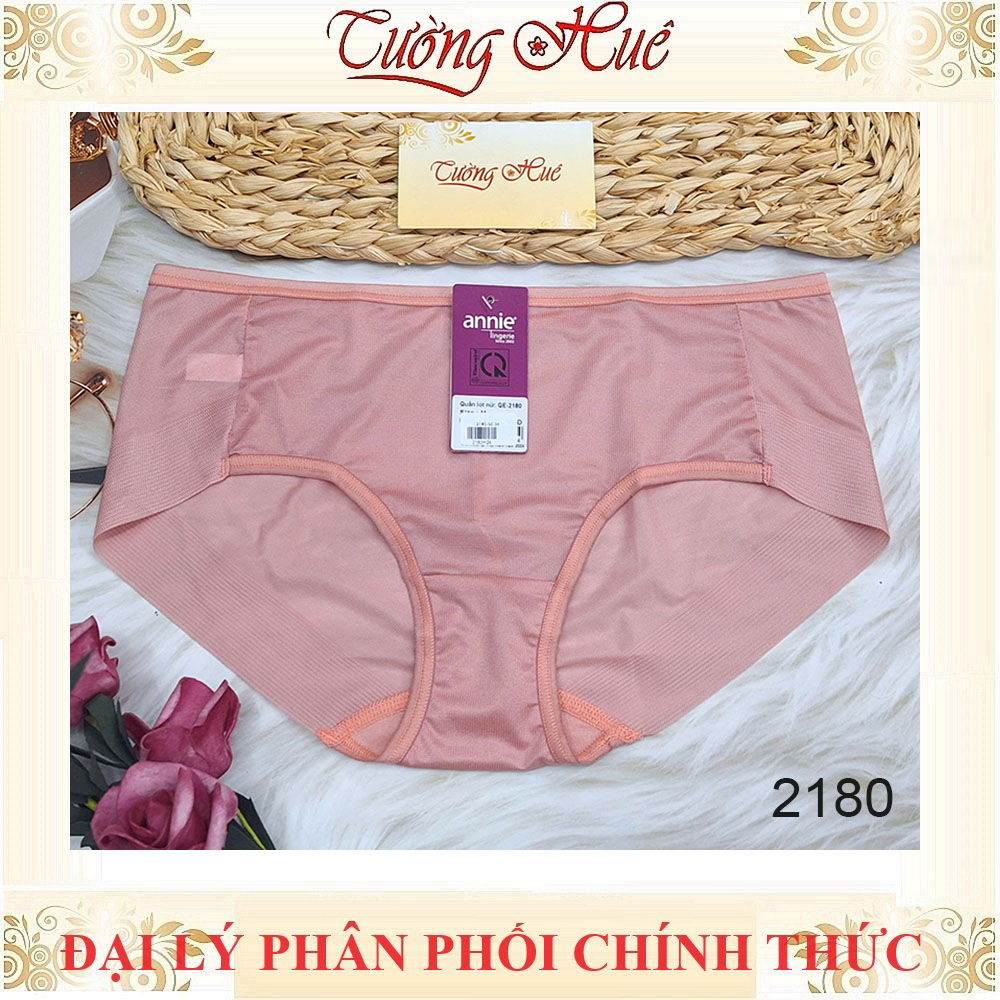 Quần Lót Nữ Thun Lạnh annie QE 2180 Cạp Vừa Viền Mông Không Đường May Đáy Nhỏ Thoáng Mát