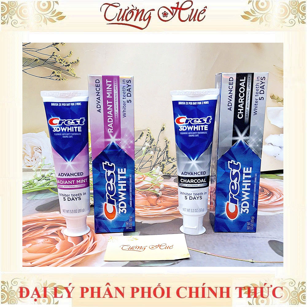 Kem Đánh Răng Crest 3D White Advanced - 93g (Có Lựa Chọn)