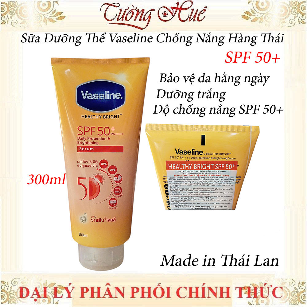 Sữa Dưỡng Thể Vaseline Chống Nắng Hàng Thái 4x / 50x / 70x - 300ml (Có Lựa Chọn)