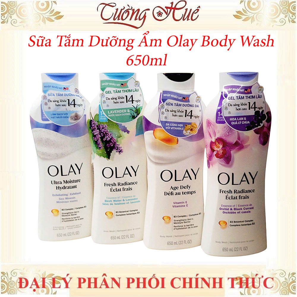 Sữa Tắm Dưỡng Ẩm Olay Body Wash Nhiều Mùi Lựa Chọn - 650ml