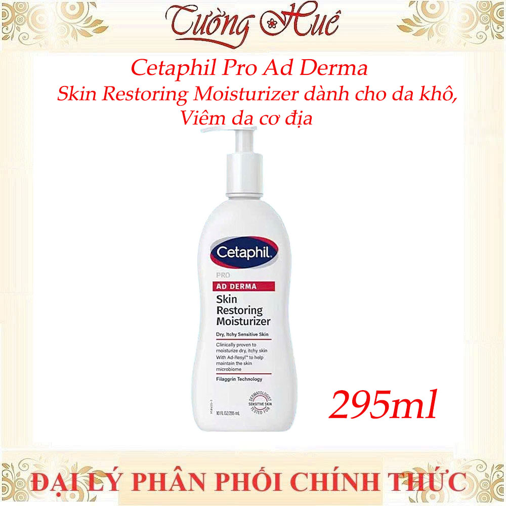 Sữa dưỡng thể Cetaphil Pro Ad Derma Skin Restoring Moisturizer dành cho da khô, da cơ địa 295ml/145ml