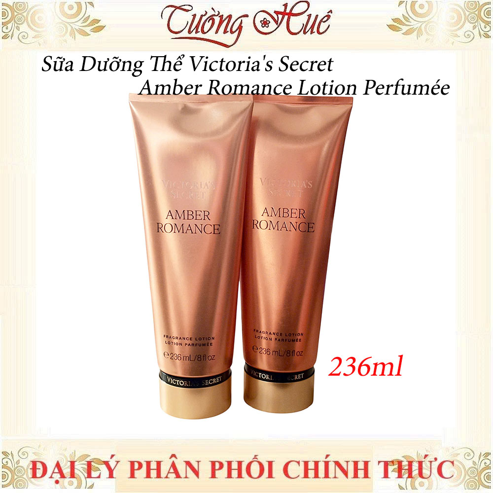 Sữa Dưỡng Thể Victoria's Secret Amber Romance Lotion Perfumée - 236ml - Cam
