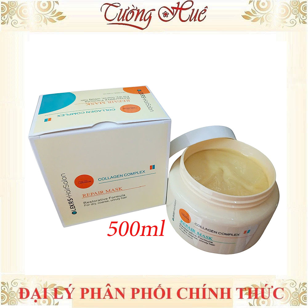 Kem Ủ Tóc Olexrs+ HairSalon Phục Hồi Tóc Repair Mask - 500ml