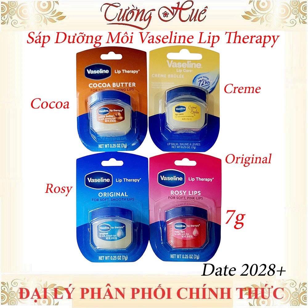 Sáp Dưỡng Môi Vaseline Lip Therapy Nhiều Mùi - 7g