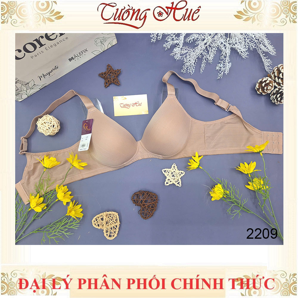 Áo Lót Nữ Đài Loan Iway 2209 Không Gọng Mút Mỏng Dây Bản Lớn 3 móc