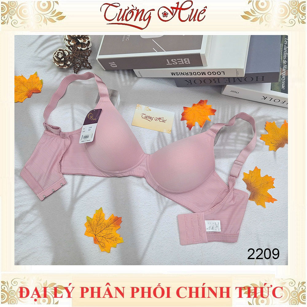 Áo Lót Nữ Đài Loan Iway 2209 Không Gọng Mút Mỏng Dây Bản Lớn 3 móc