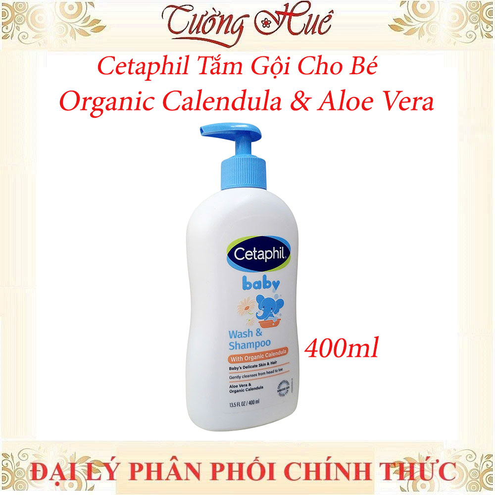 Cetaphil Tắm gội cho bé Organic Calendula & Hoa Cúc 230ml/400ml