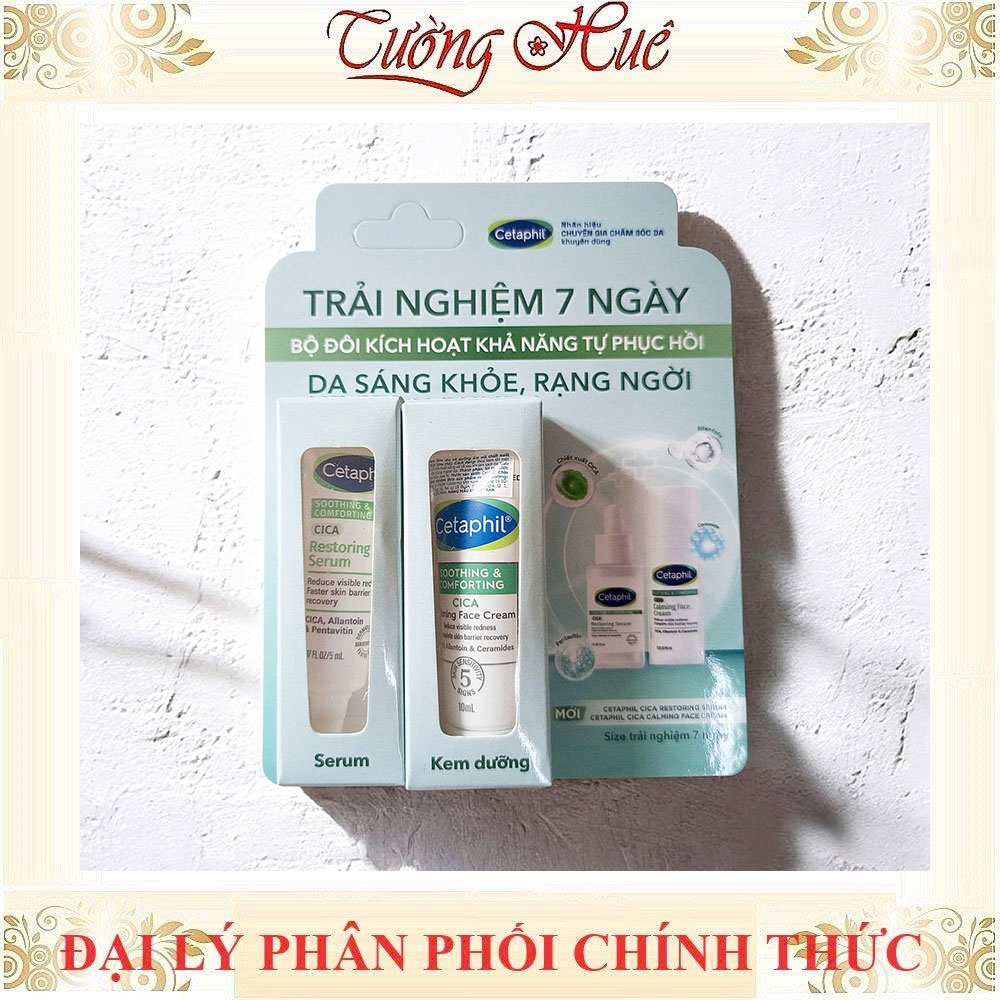 Bộ Đôi Cetaphil Trải Nghiệm 7 Ngày Serum & Kem Dưỡng Ẫm Da Sáng Khỏe