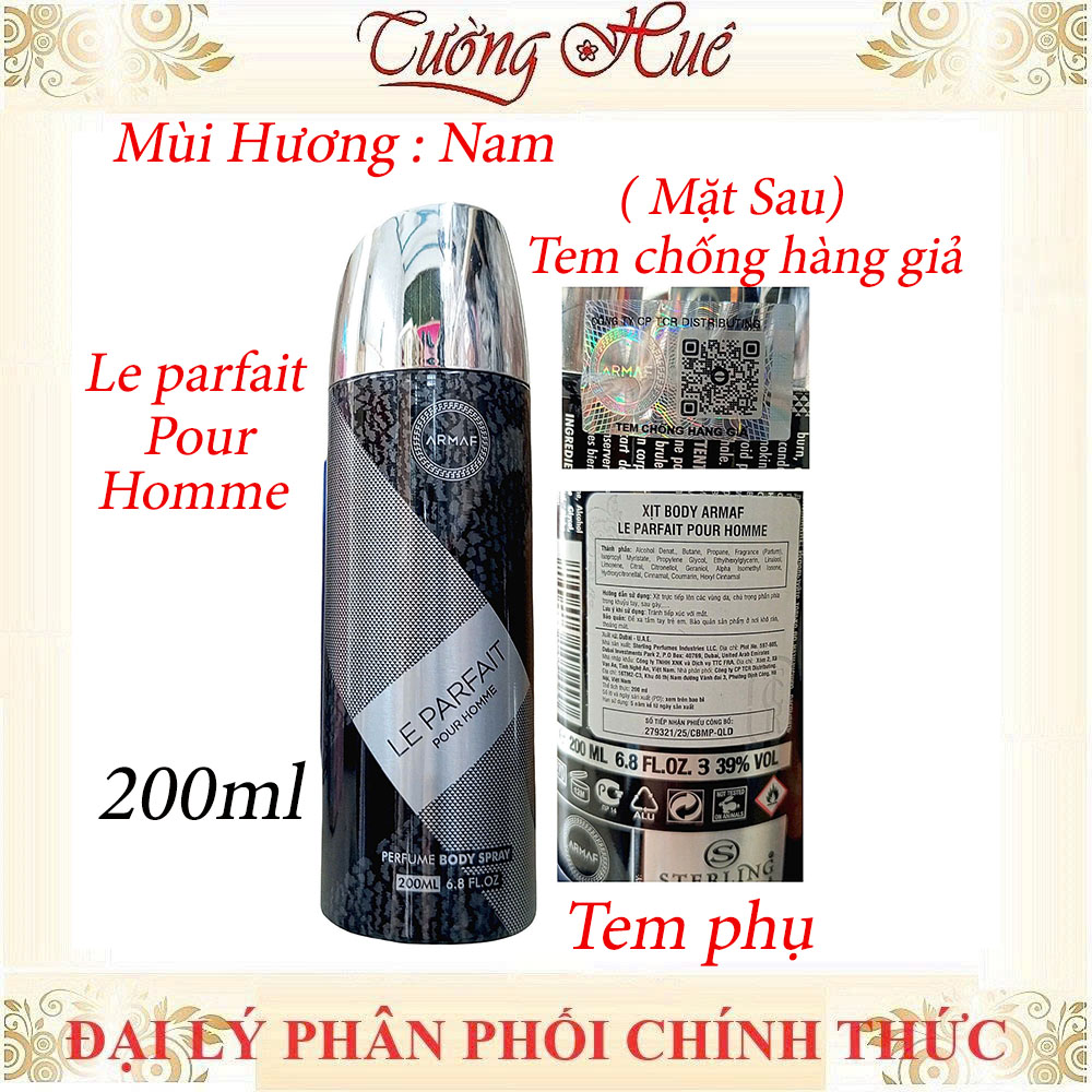 Xịt Khử Mùi ARMAF Club de Nuit Khử Mùi, Lưu Hương ( Có sự lựa chọn)