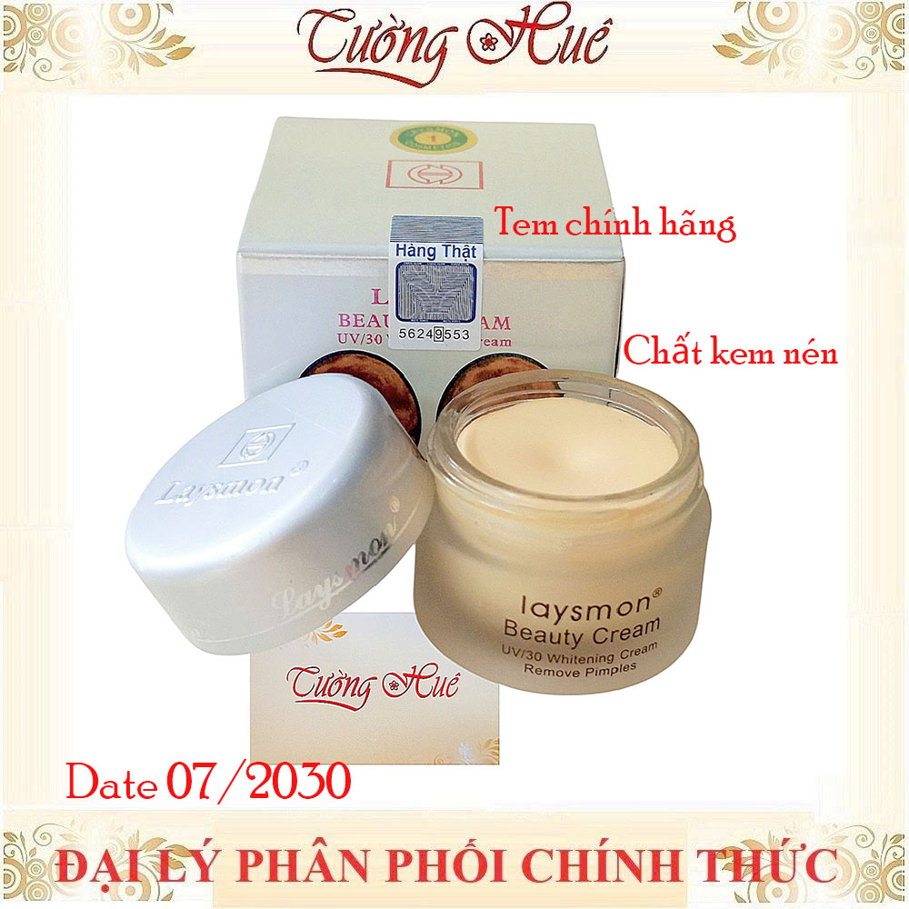 Kem Laysmon Dưỡng Trắng Da UV/30 4 In 1 Beauty Cream - 15g - Nắp thường