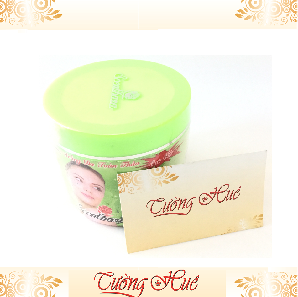 Kem Dưỡng Trắng Da Toàn Thân Cao Cấp Scentbara - 250g - Xanh lá.