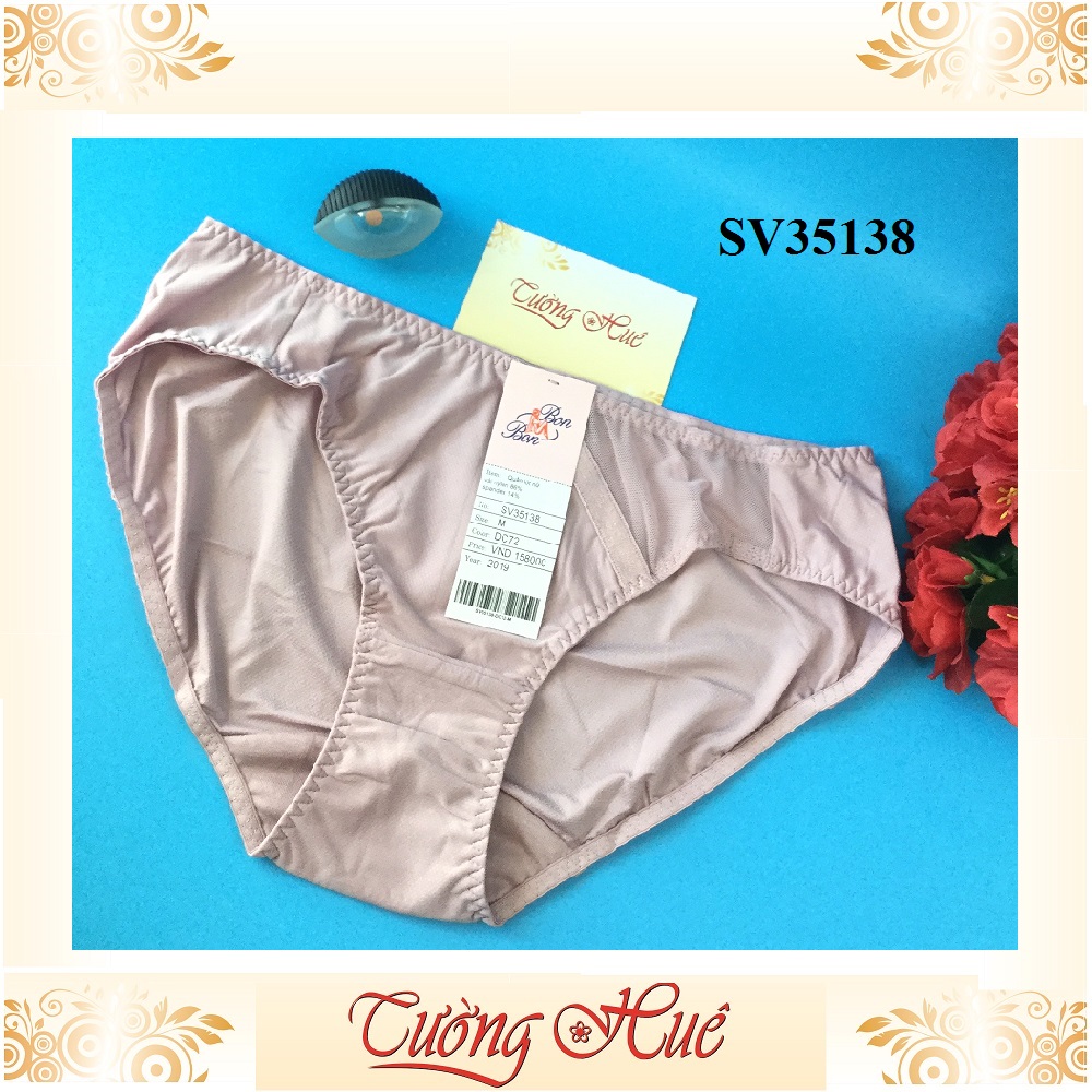Quần lót nữ BonBon SV35138 trơn phối lưới.