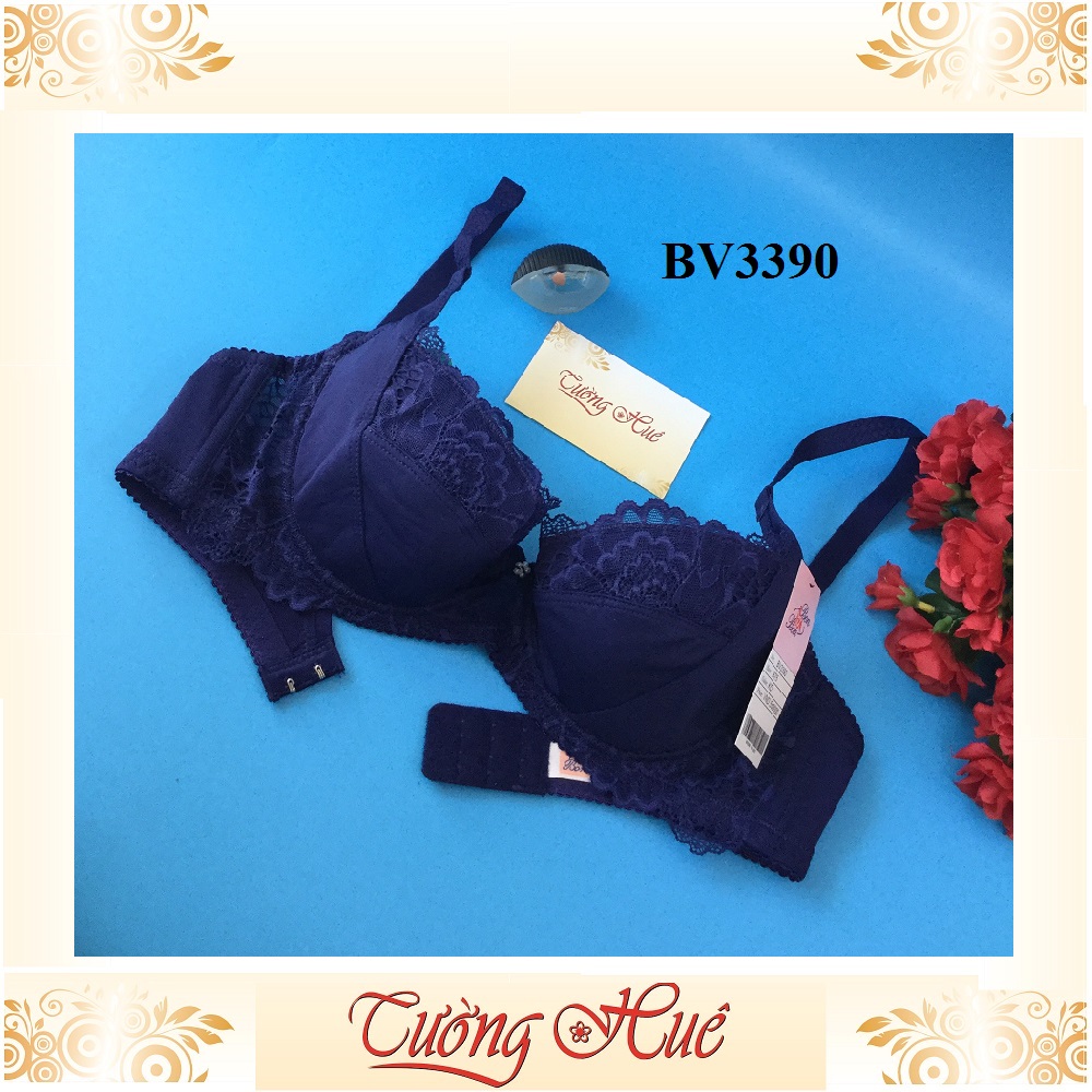 Áo lót nữ Bon Bon BV3390 phối ren không mút lưng bảng to.