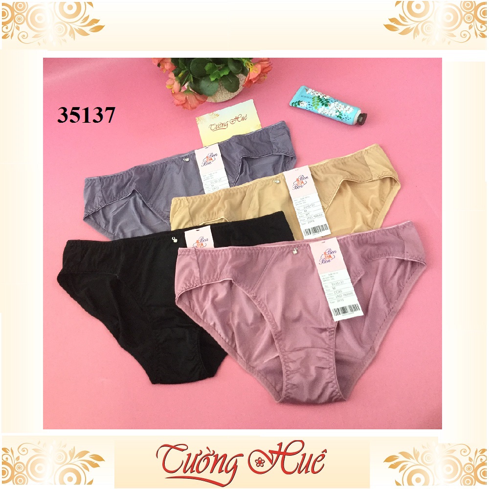 Quần lót nữ BonBon SV35137 trơn phối lưới.