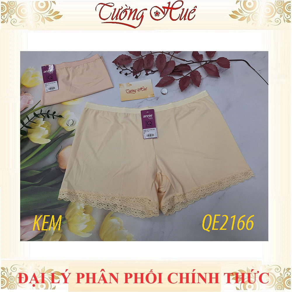 Quần Đùi Mặc Váy annie 2166 Ngắn Thun Lạnh Viền Phối Ren