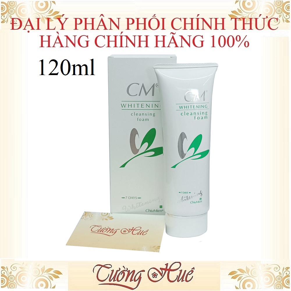 Sữa Rửa Mặt ChiuMien Dưỡng Trắng Da CM Whitening Cleansing Foam - 120ml