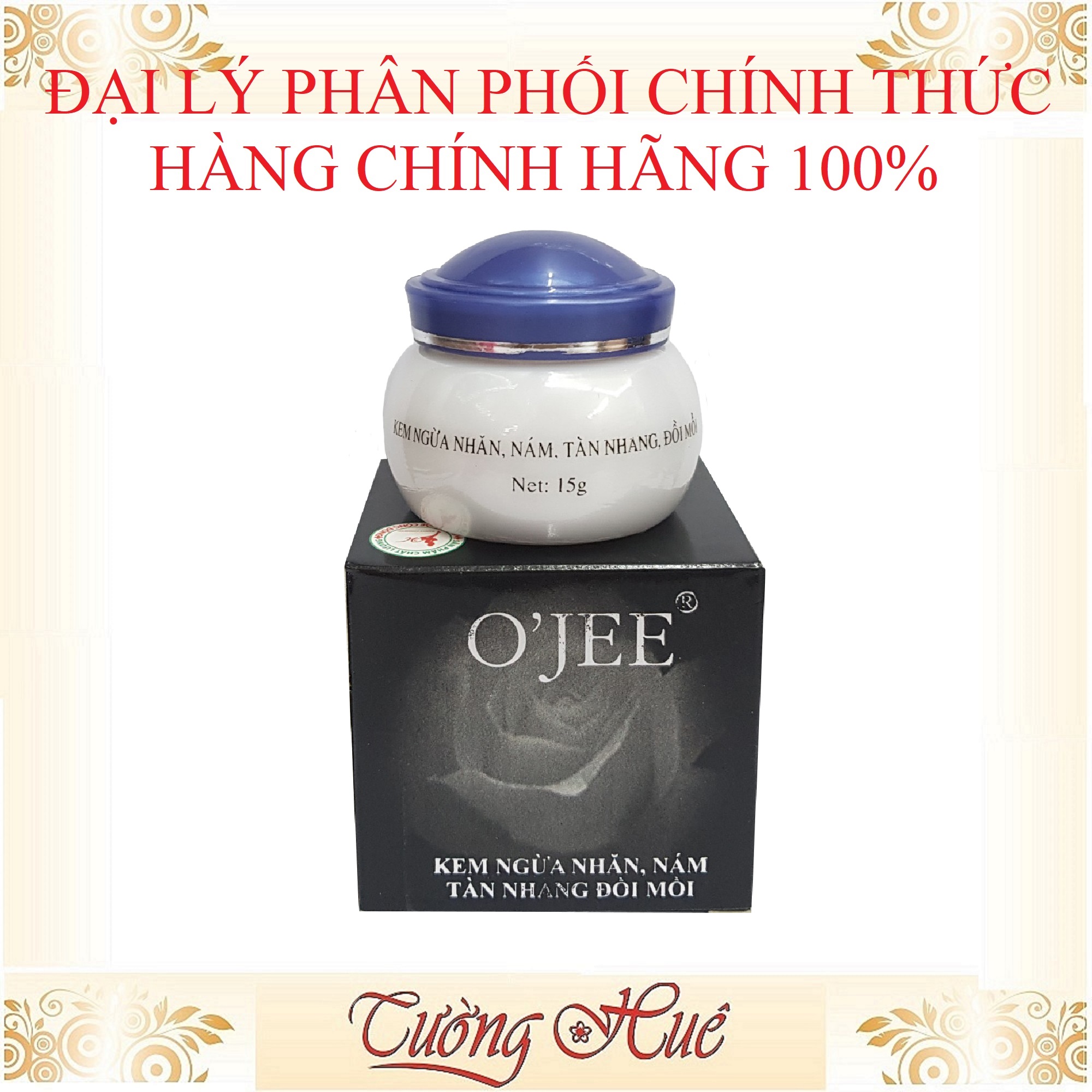 Kem O'Jee Ngừa Nhăn Nám Tàn Nhang Đồi Mồi - 15g