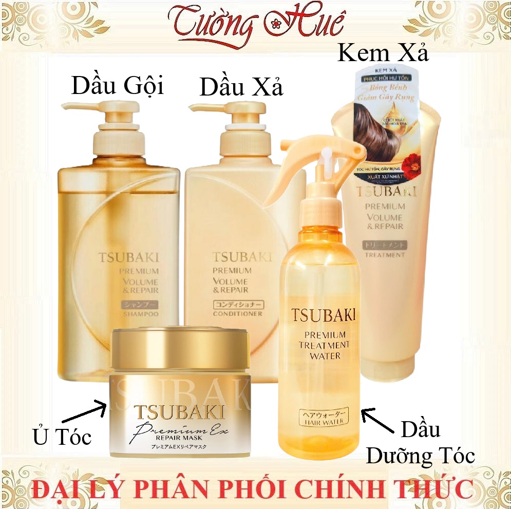 Dầu Gội Xả Ủ Tóc Cao Cấp Phục Hồi, Ngăn Rụng Tóc Tsubaki Premium Repair (Có Lựa Chọn)