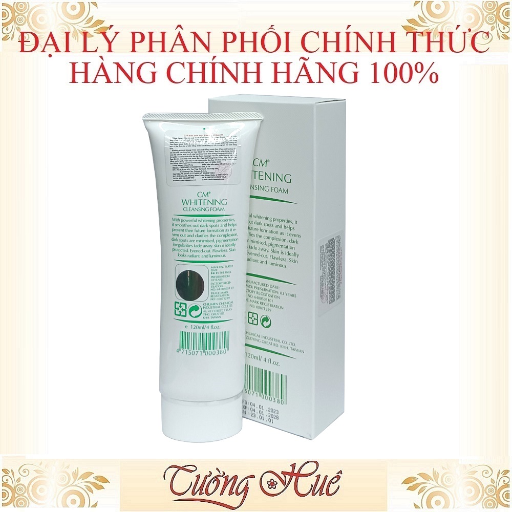 Sữa Rửa Mặt ChiuMien Dưỡng Trắng Da CM Whitening Cleansing Foam - 120ml