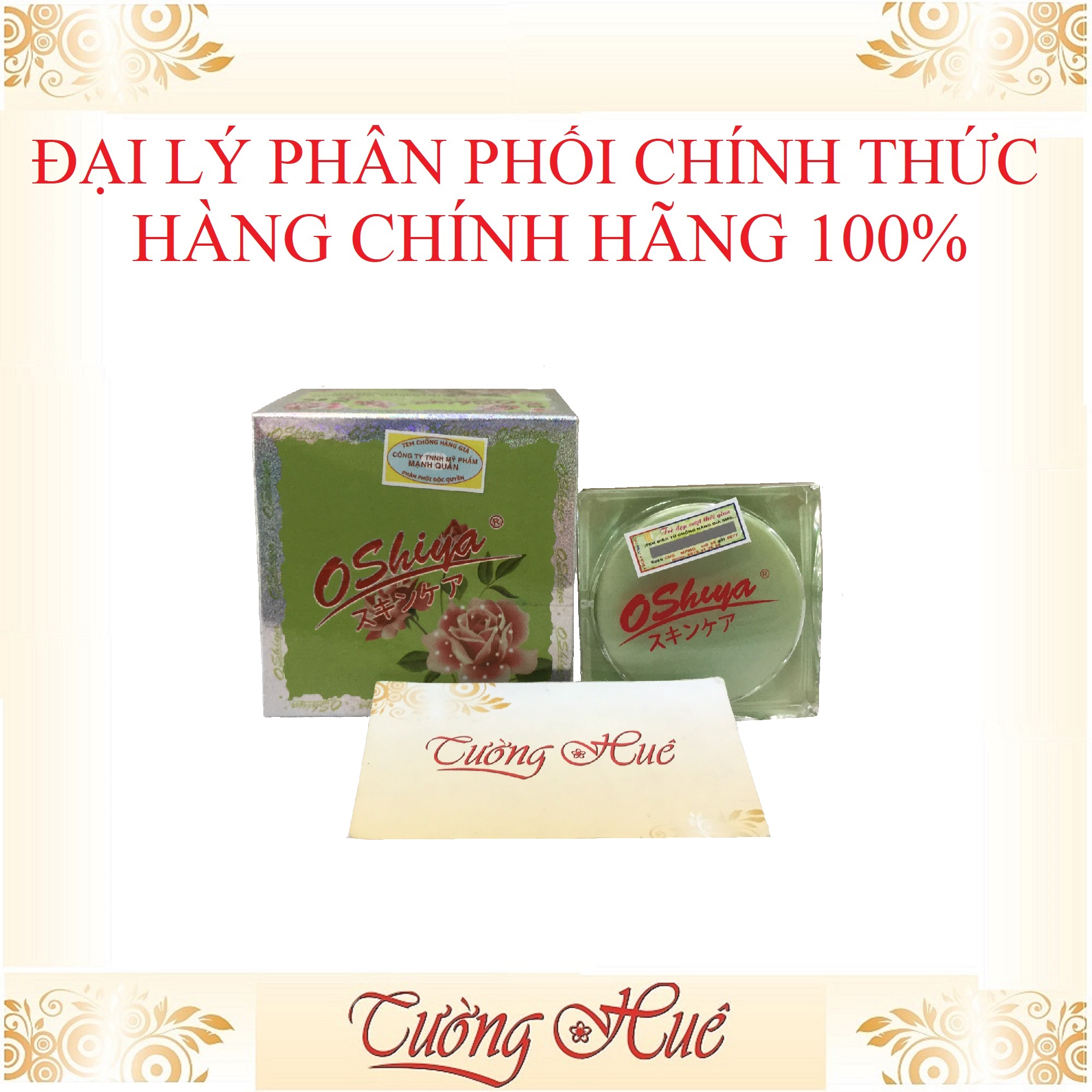 Kem dưỡng Trắng Da OSHIYA Whitening Antirich Beauty Cream - 20g - Hoa Hồng.