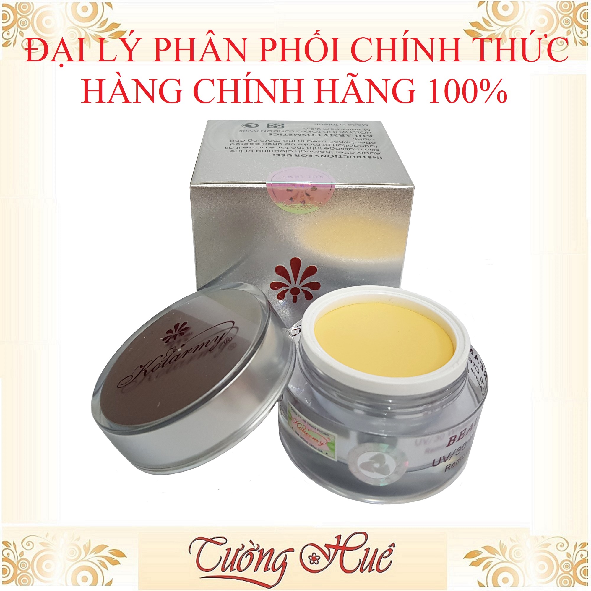 Kem Dưỡng Trắng Da Cao Cấp Kolarmy Beauty Cream - 15g - Bạc.