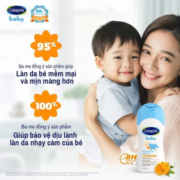 Dầu Dưỡng Ẩm Cetaphil Baby Moisturising Baby Oil With Organic Calendula 200ml