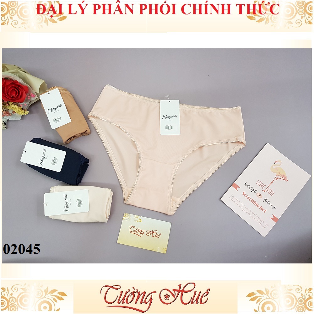Quần lót nữ Marguerite Paris 02045 thun lạnh trơn. (FORM CHÂU ÂU).