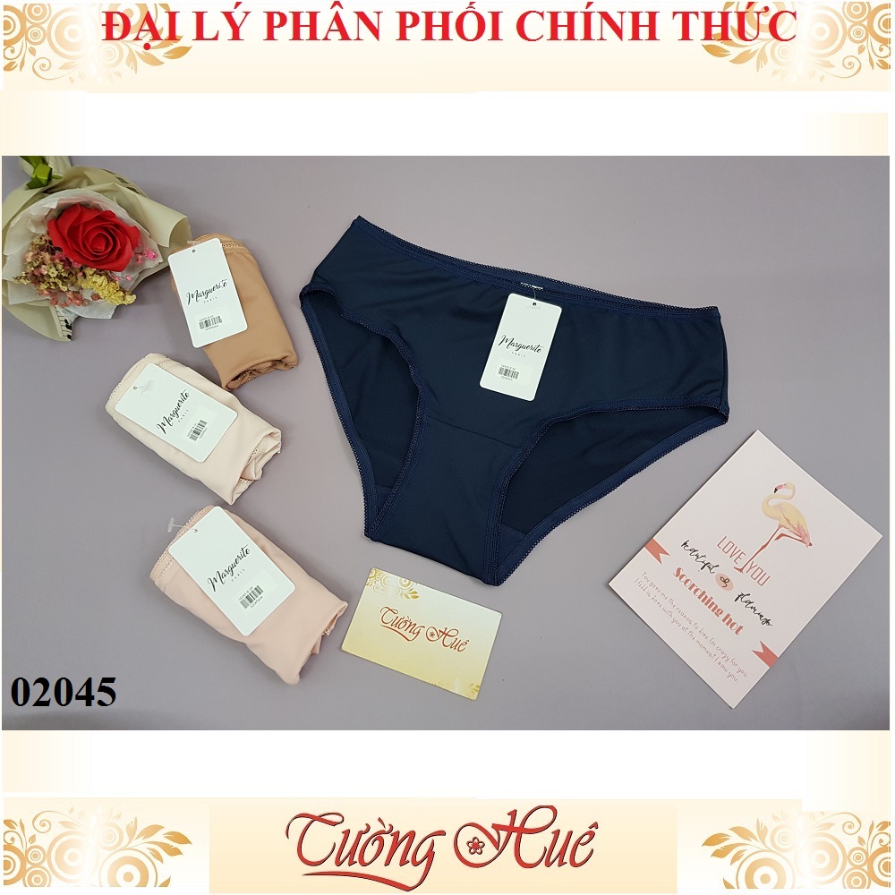Quần lót nữ Marguerite Paris 02045 thun lạnh trơn. (FORM CHÂU ÂU).