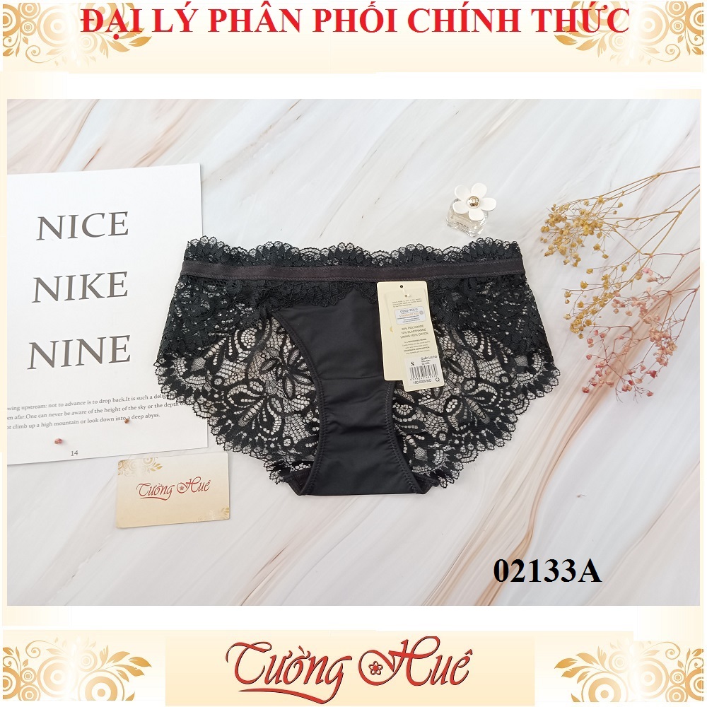 Quần lót nữ Corèle V. 02133A ren lưới thêu hoa hông (87-93cm FORM LỚN).