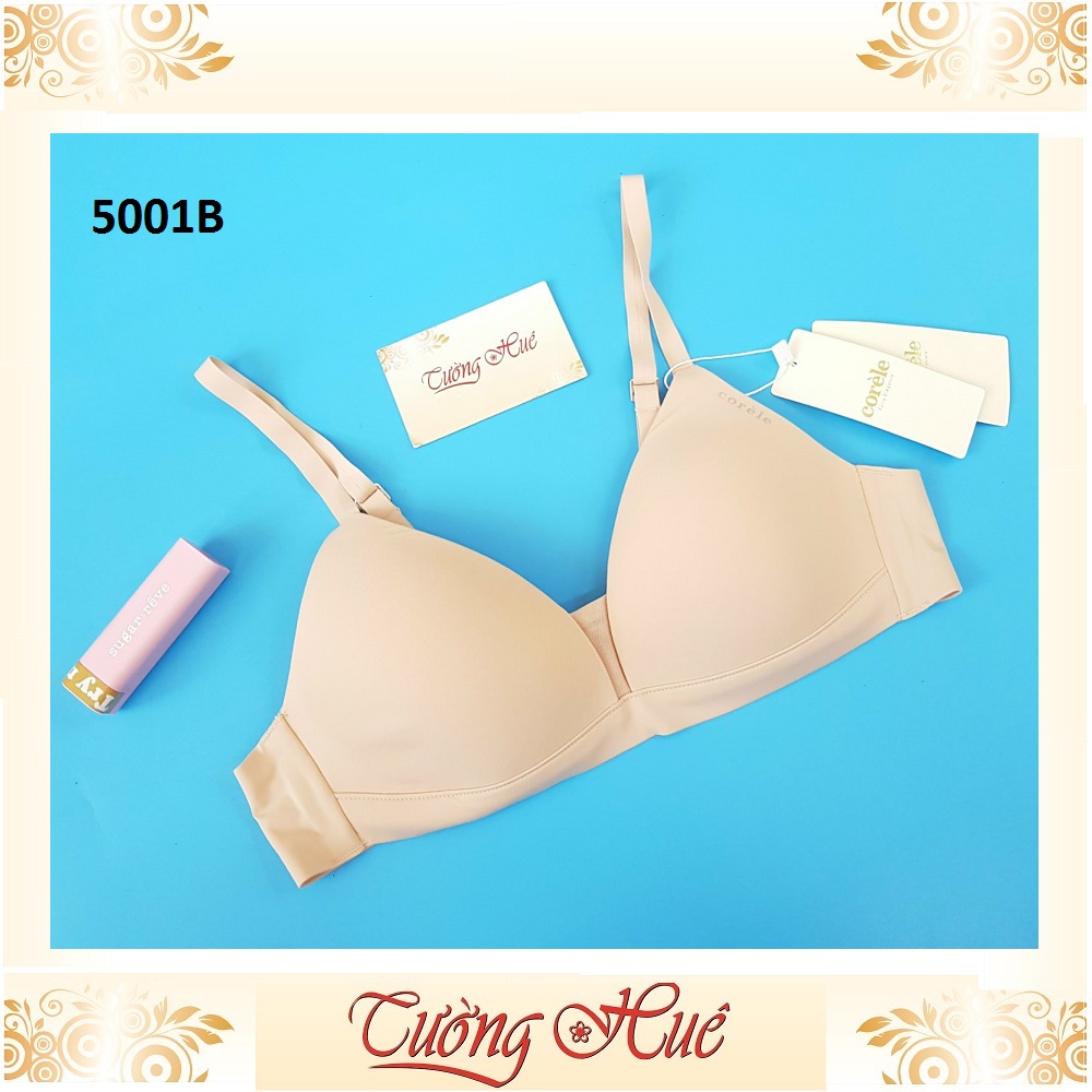 Áo lót nữ Corèle.V 5001B áo ngực không gọng, mút mỏng trơn.