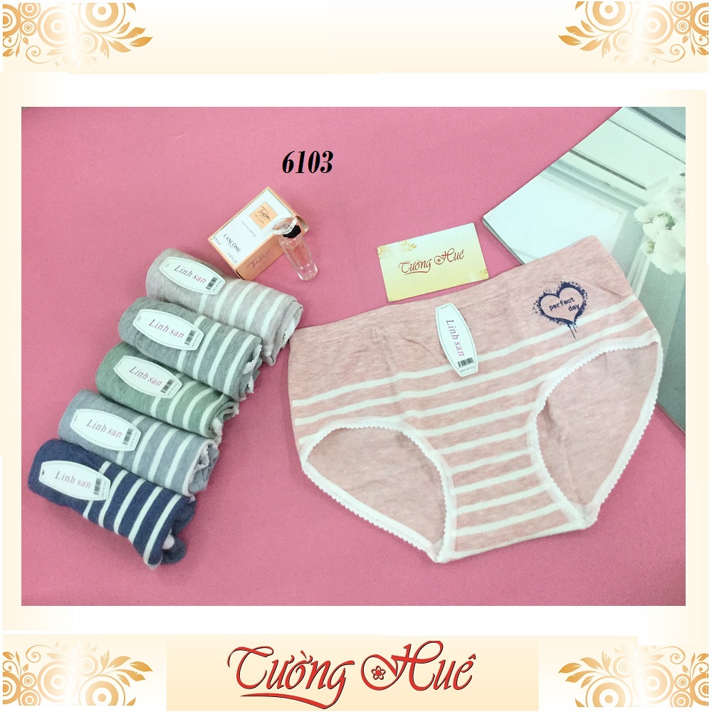 Quần lót nữ Linh San 6103 quần form cao nguyên mông tim MÀU NGẪU NHIÊN.