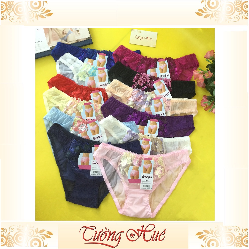 Quần lót nữ Beautiful 804 quần lót ren lưới L MÀU NGẪU NHIÊN.