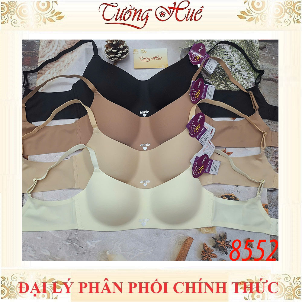 Áo Lót Nữ annie Bra 8552 Không Gọng Su Đúc Cao Cấp Mút Mỏng Mềm Mịn Không Viền