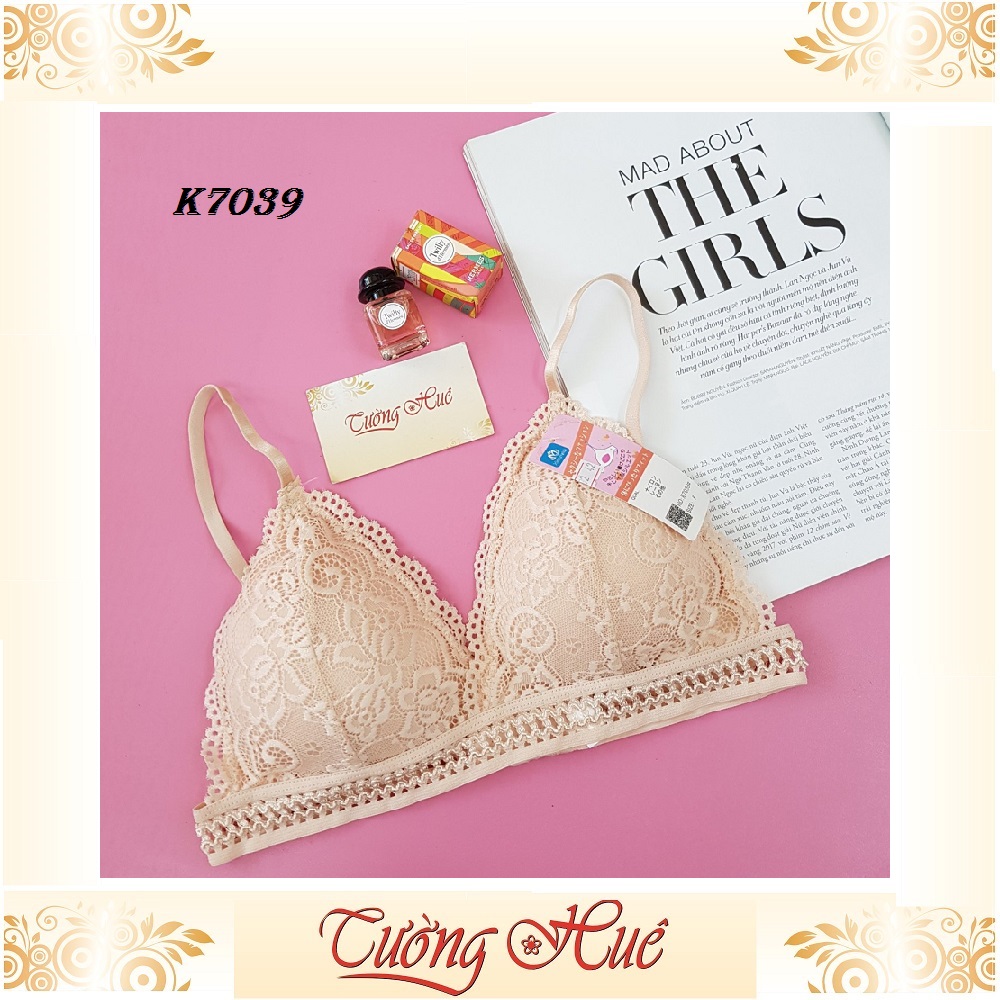 Áo bra Xianmeiqi K7039 ren cúp tam giác.
