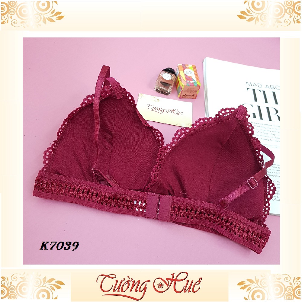 Áo bra Xianmeiqi K7039 ren cúp tam giác.