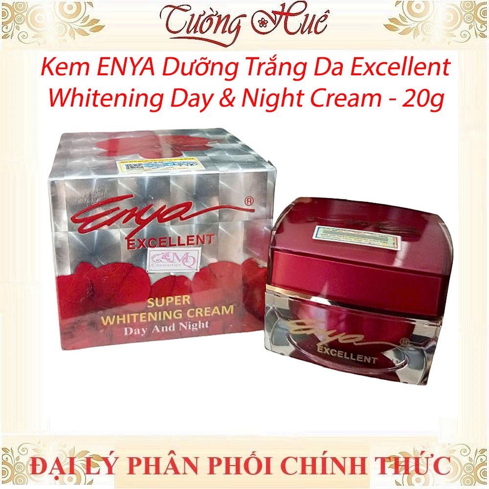 Kem ENYA Dưỡng Trắng Da Excellent Whitening Day & Night Cream - 20g (Enya Lan đỏ)