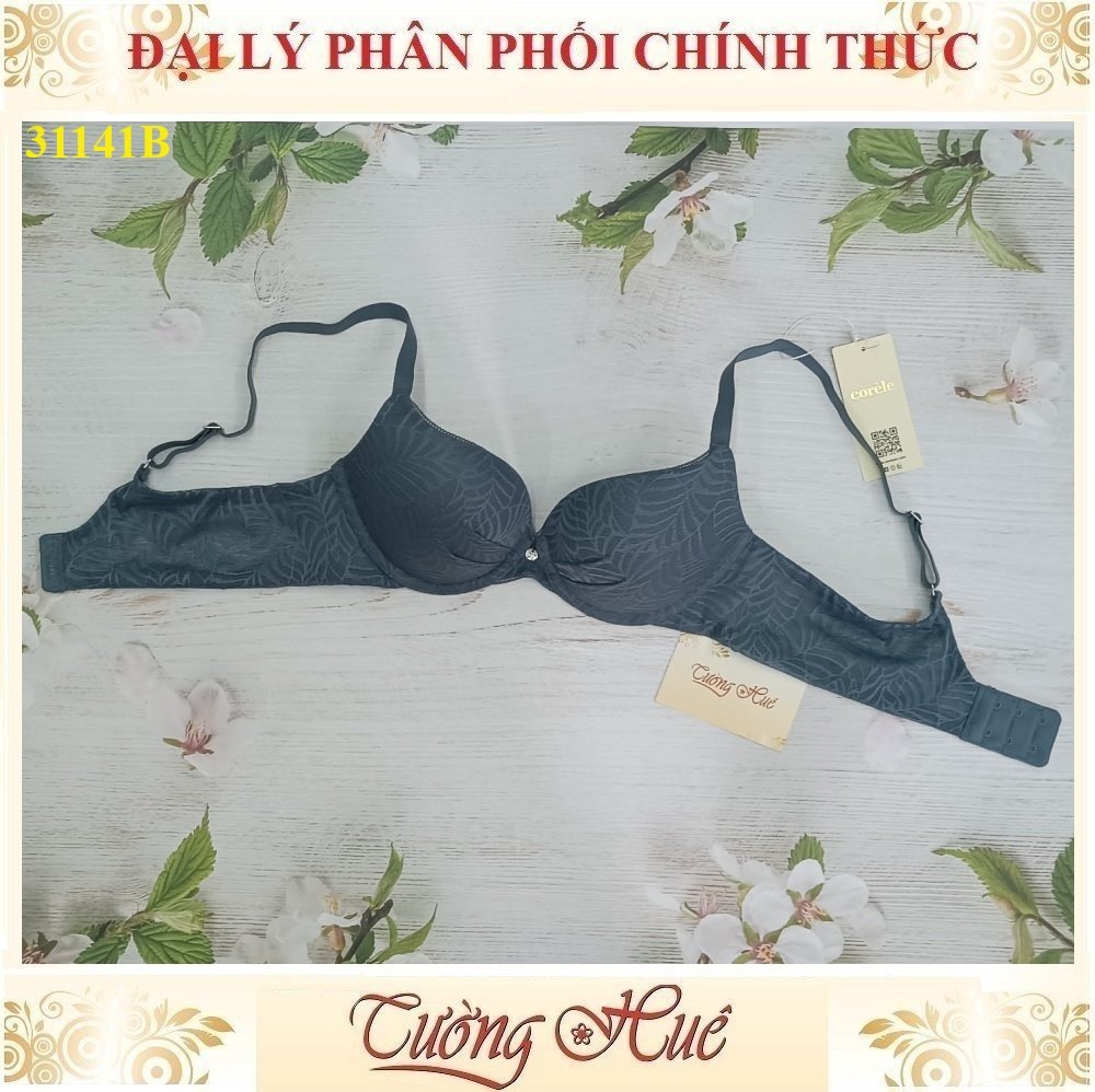 Áo lót nữ Corèle V. 31141B Có Gọng Mút Vừa Nâng Ngực Phối Ren Lưới.