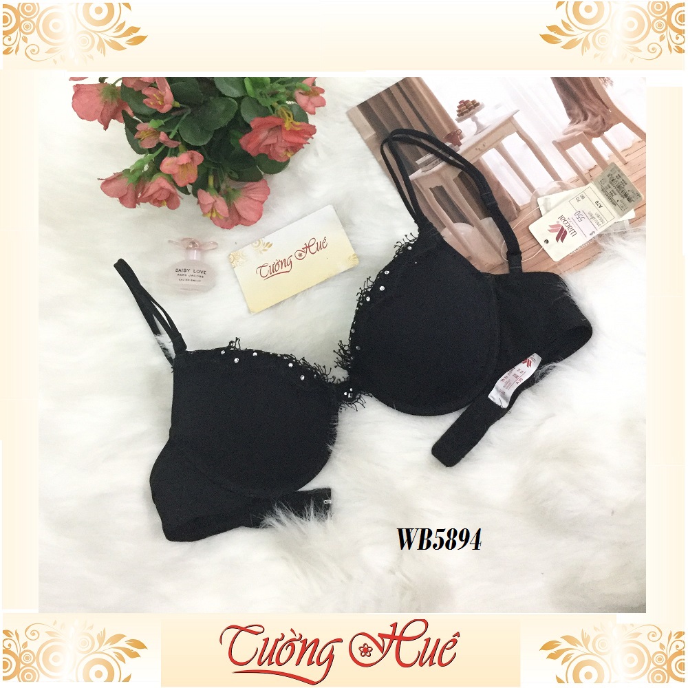 SALE SALE SALE - Áo lót nữ Wacoal WB 5894 trơn phối ren đính hạt.
