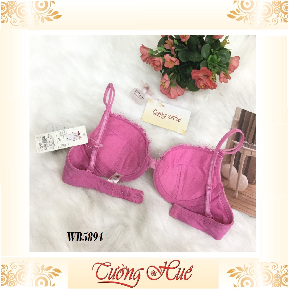 SALE SALE SALE - Áo lót nữ Wacoal WB 5894 trơn phối ren đính hạt.