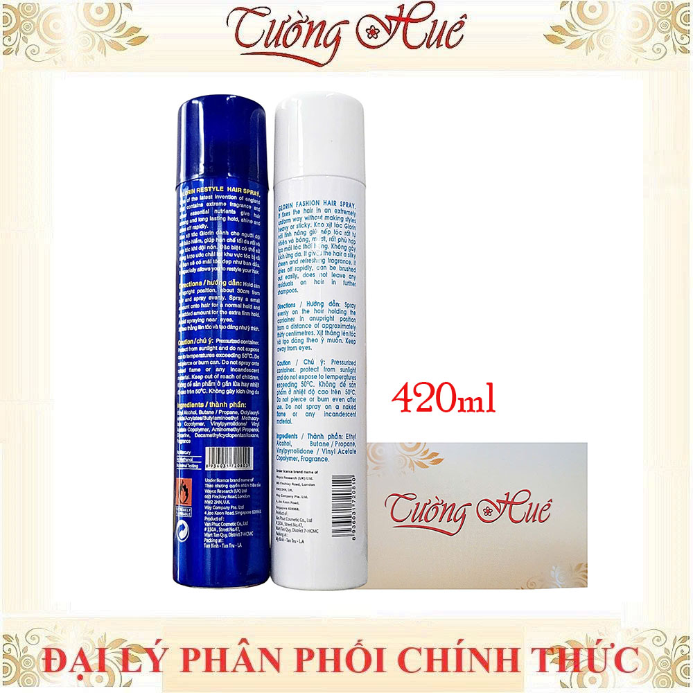 Keo Xịt Tóc Glorin Fashion Hair Spray - 420ml ( Có sự lựa chọn )