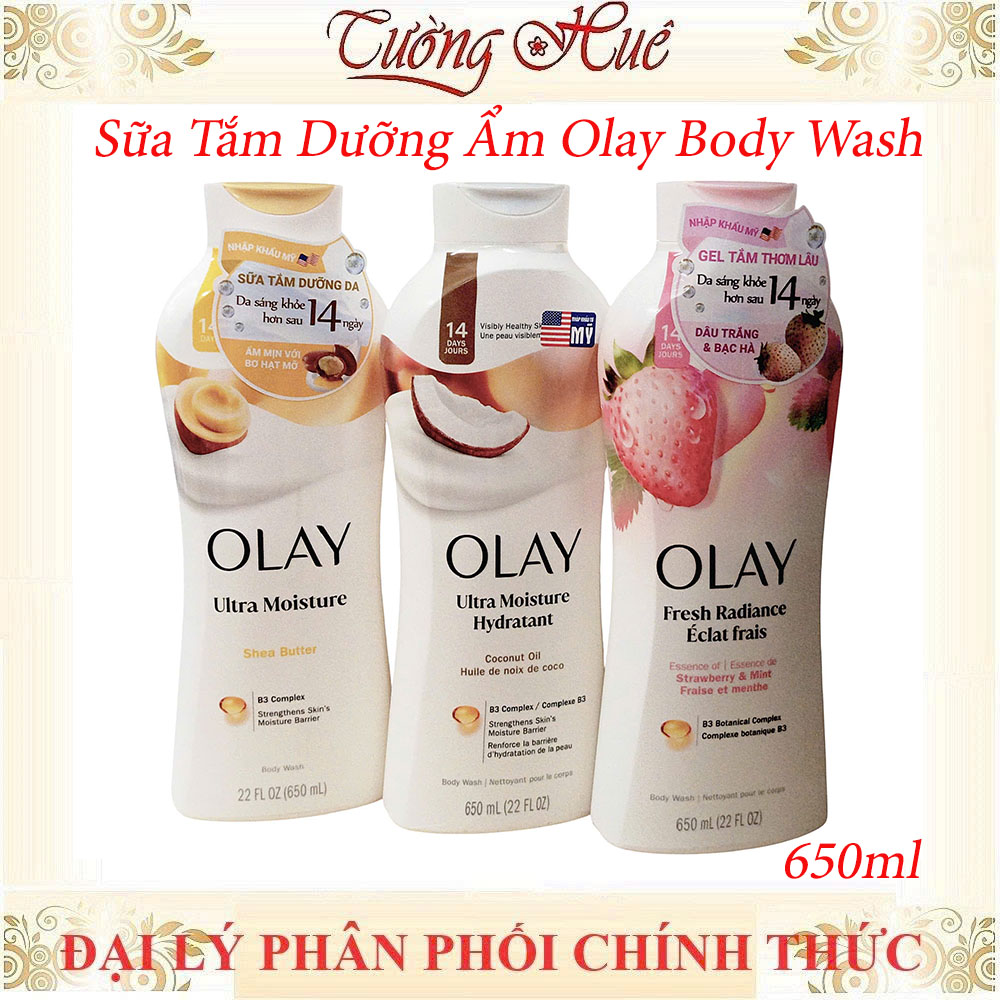Sữa Tắm Dưỡng Ẩm Olay Body Wash Nhiều Mùi Lựa Chọn - 650ml