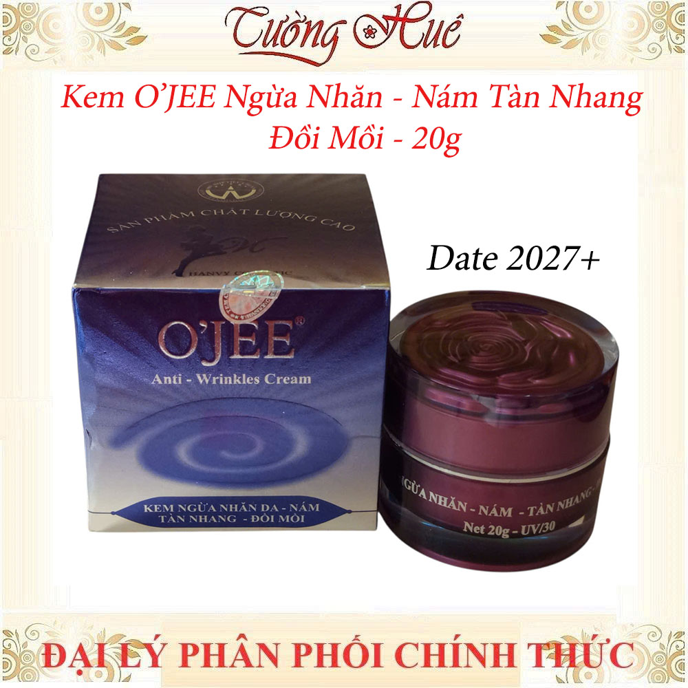 Kem O'Jee Ngừa Nhăn Nám Tàn Nhang Đồi Mồi - 20g - Tím.